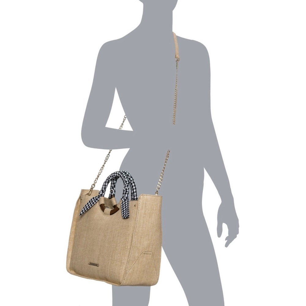 Abbie & Emmie Gingham Wrapped Handle Satchel - Picture 2 of 10